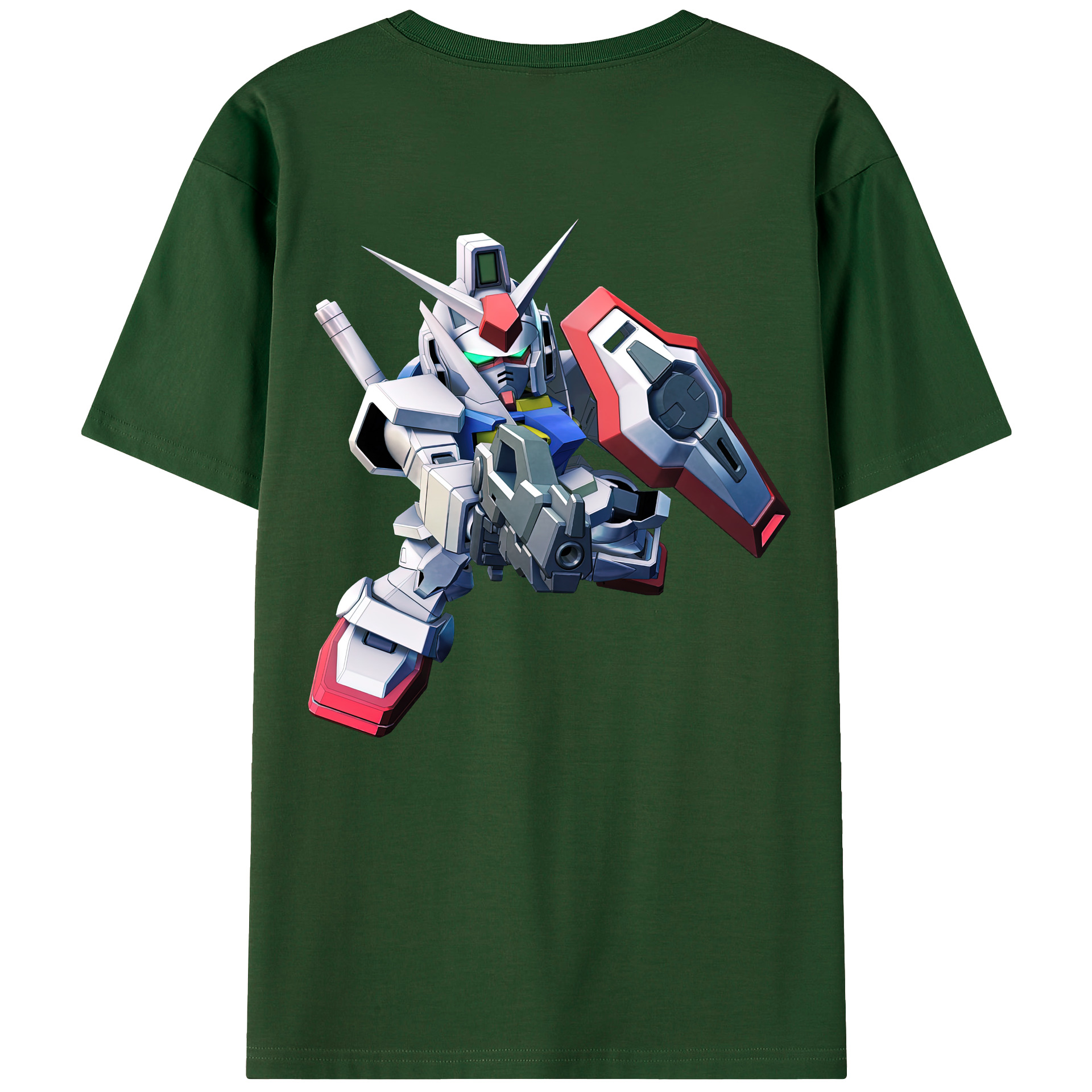 （画像用） 機動戦士ガンダム Mobile Suit Gundam 綿100％半袖Tシャツ（背面プリント）